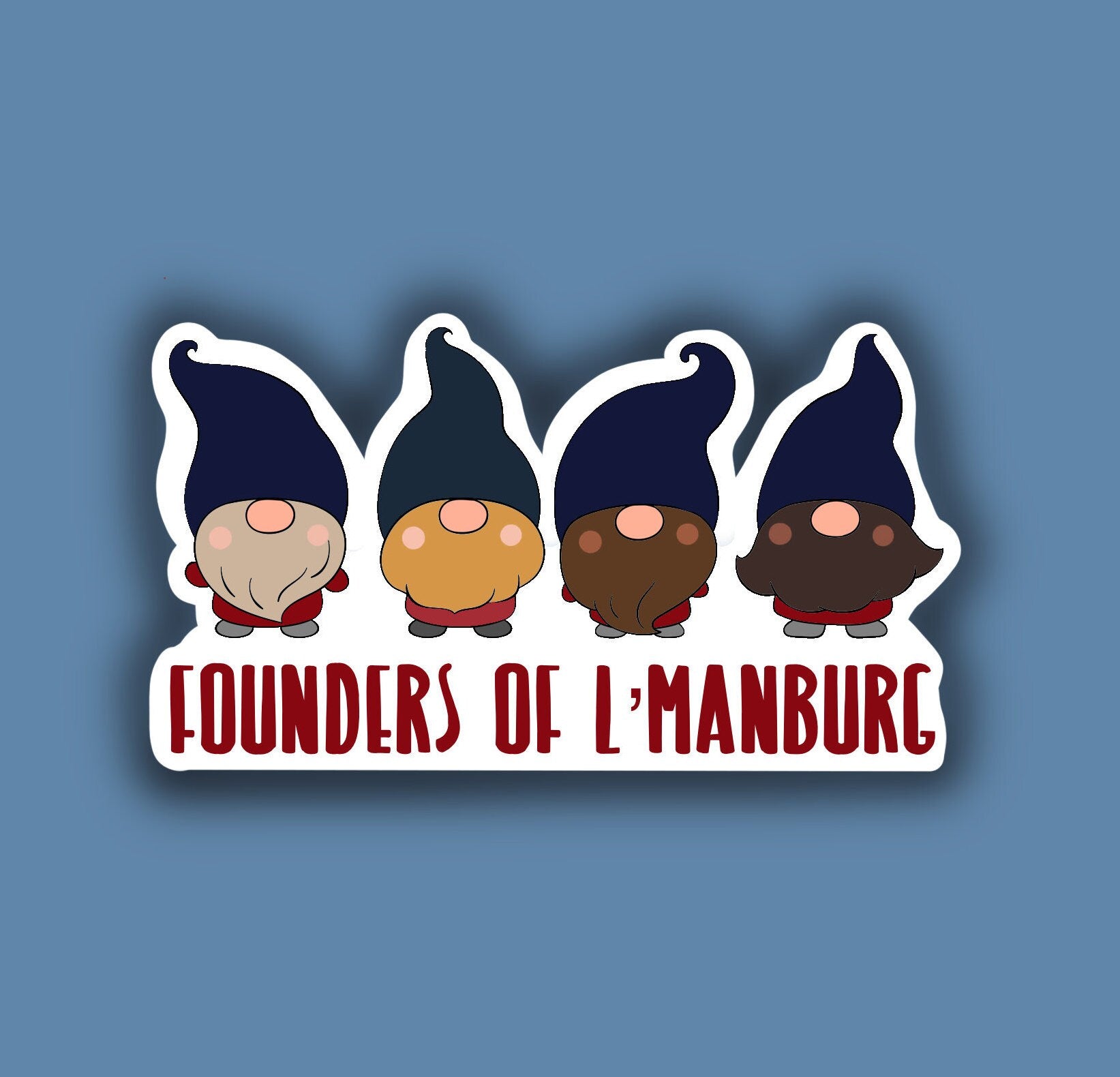 Founders of L'Manburg Gnomes Sticker