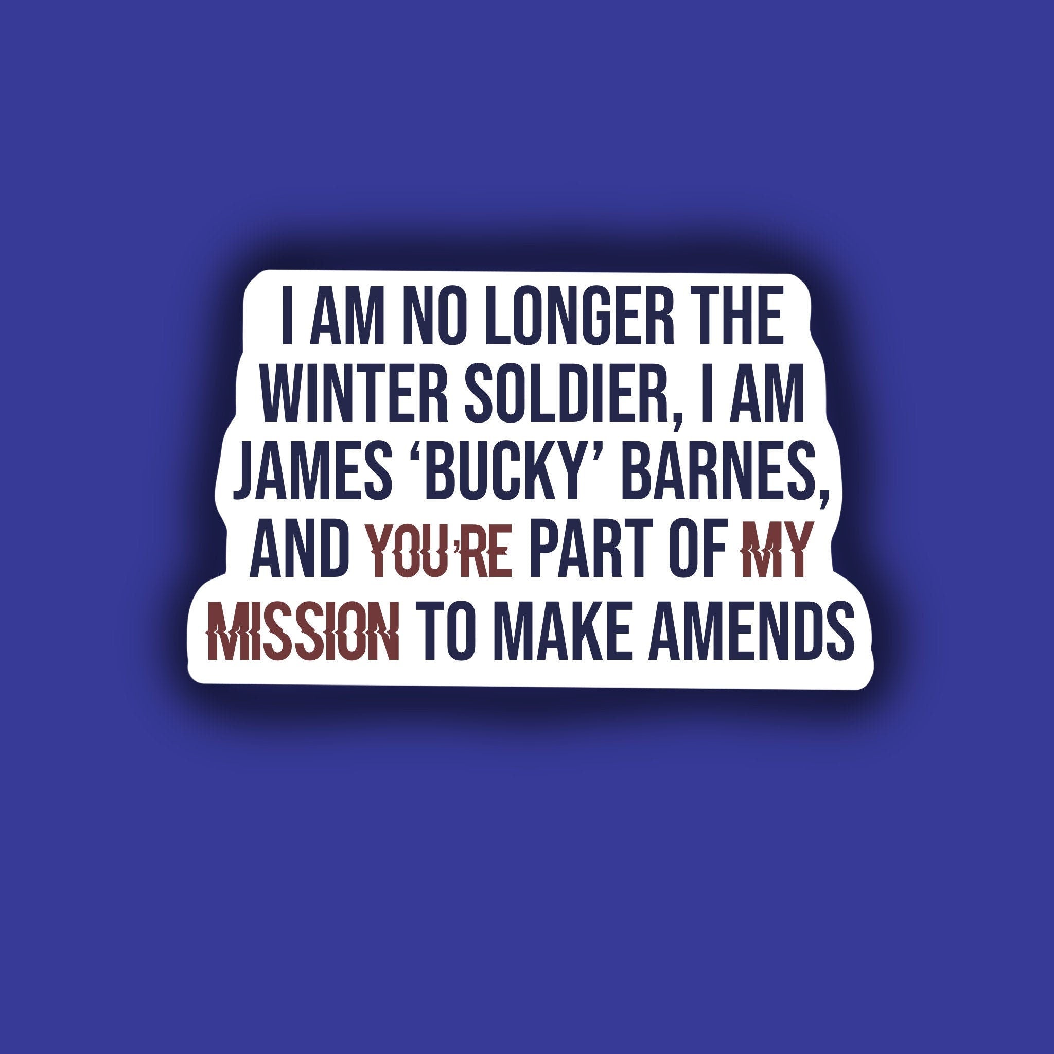 I am no Longer the Winter Soldier: Bucky Sticker