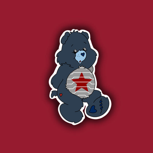 Bucky Barnes Bear Sticker