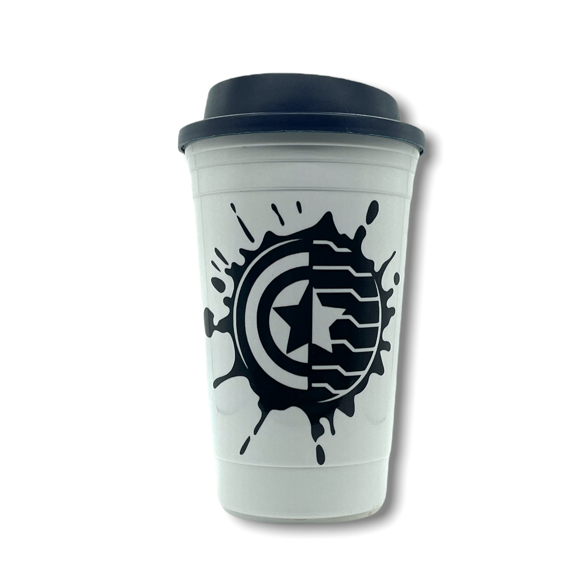 Cap and Bucky Splat Decal in White or Black