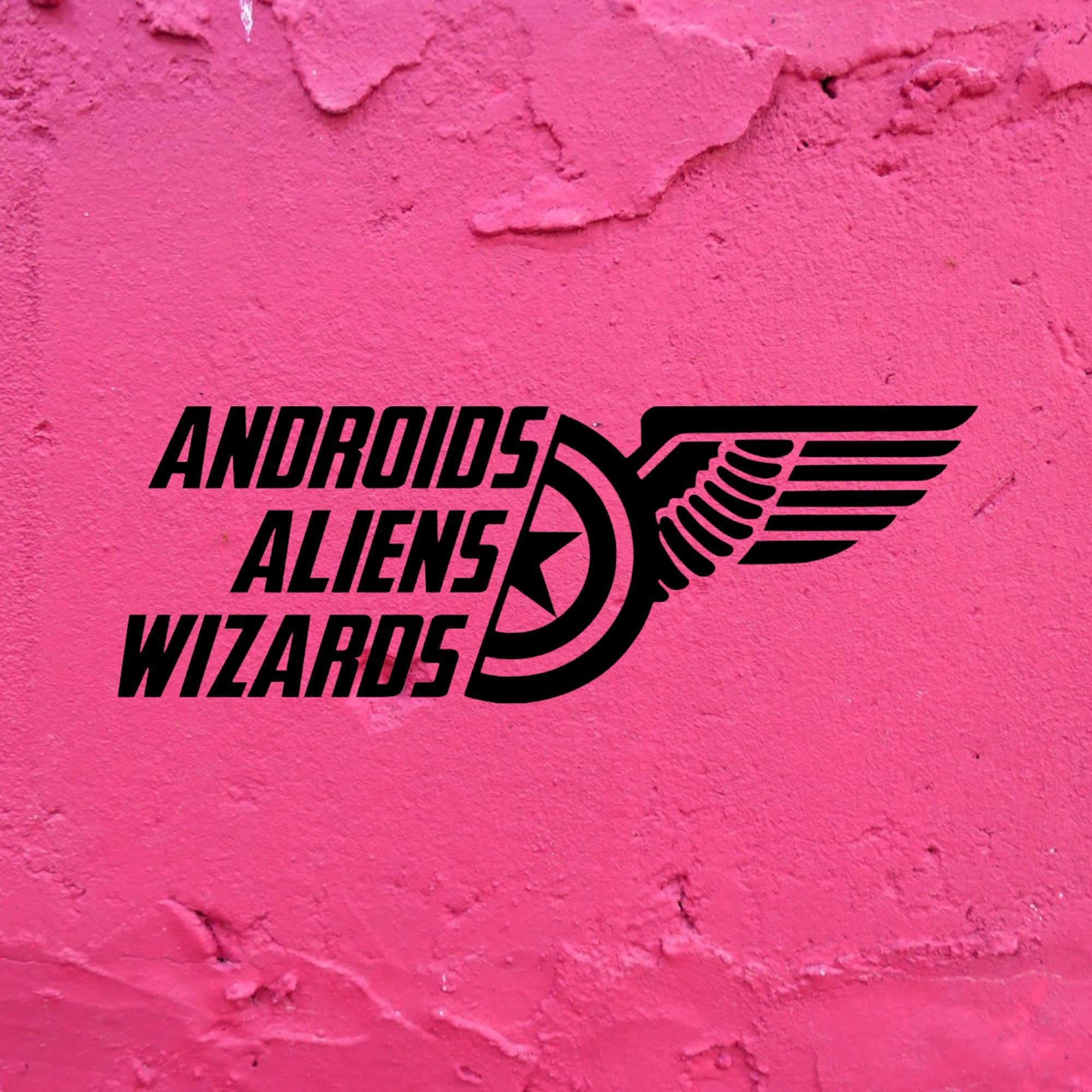 FATWS Big 3 Androids Aliens Wizards Decal in White or Black