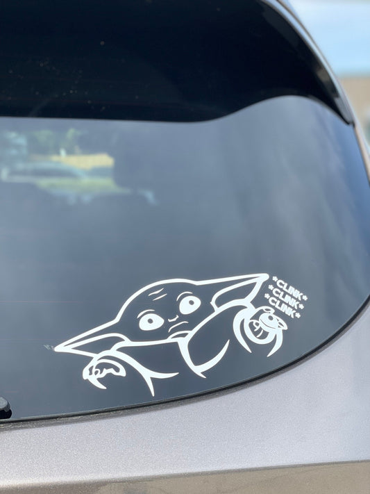 Grogu Go Faster Decal