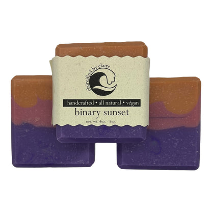 Binary Sunset Inspired Soap