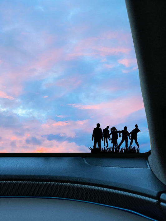 Zombie Walkers Windshield Decal