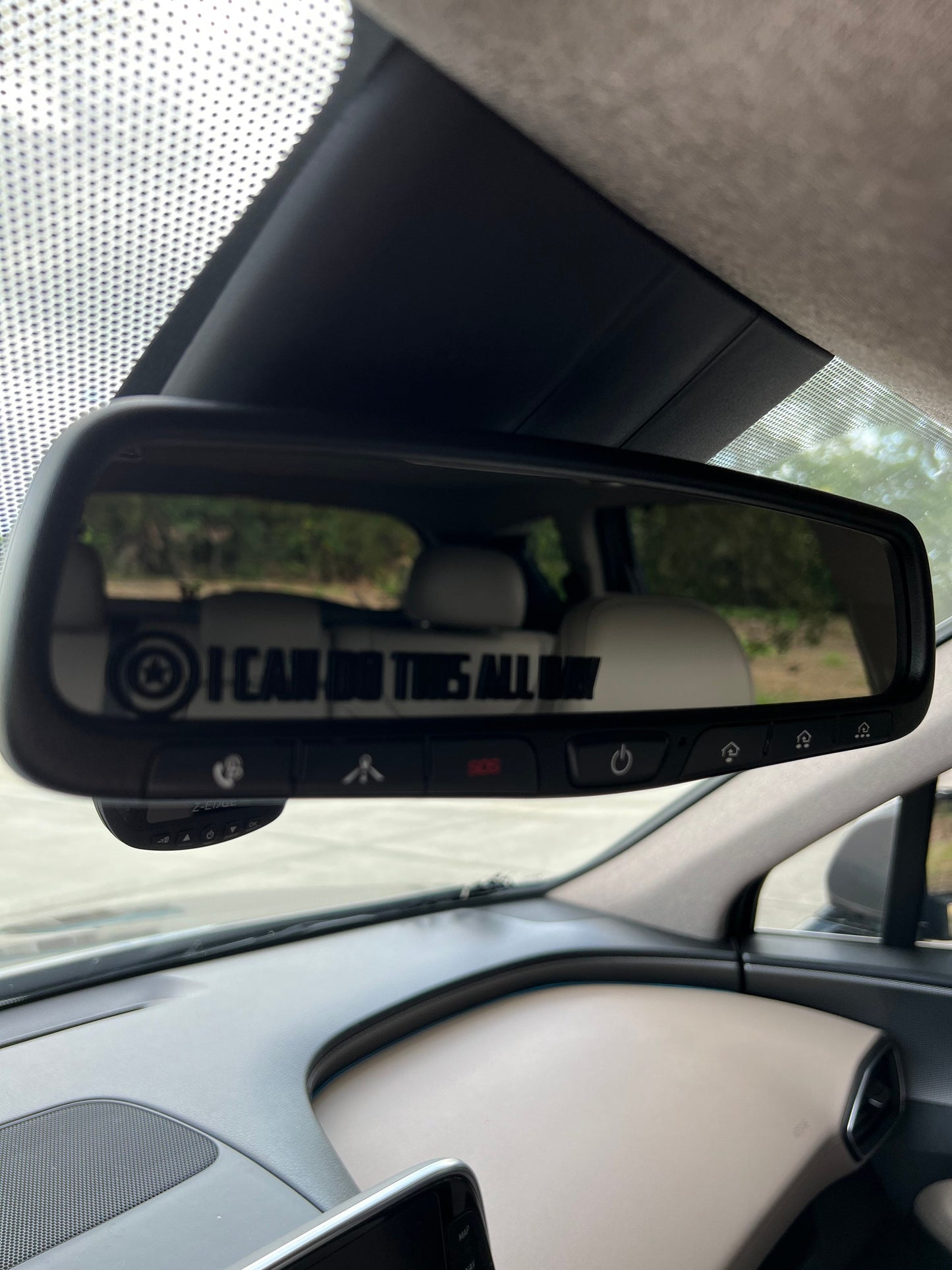 I Can Do This All Day Captain America Mirror Car Decal